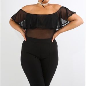 Good Times: Sheer Ruffle Bodysuit